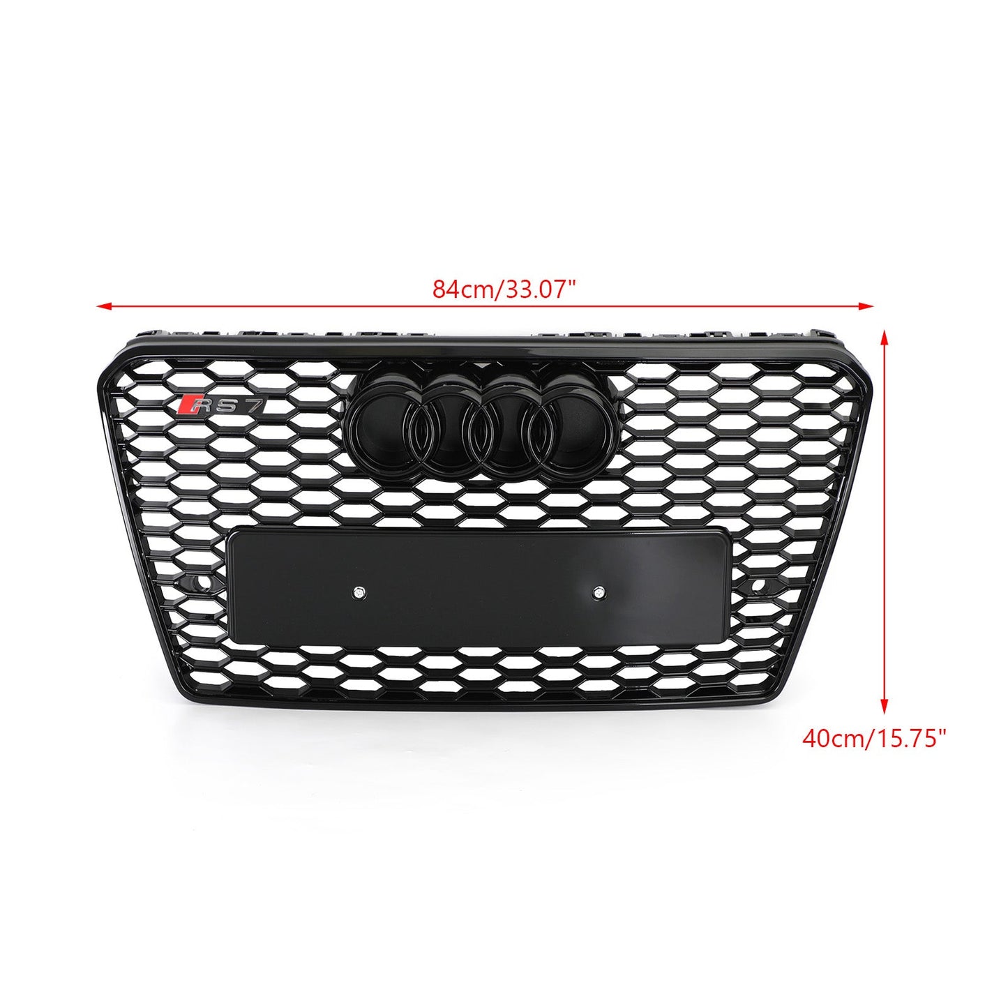 2010-2015 Audi A7 S7 Grill Replacement RS7 Style Honeycomb Sport Mesh Hex Black Grille