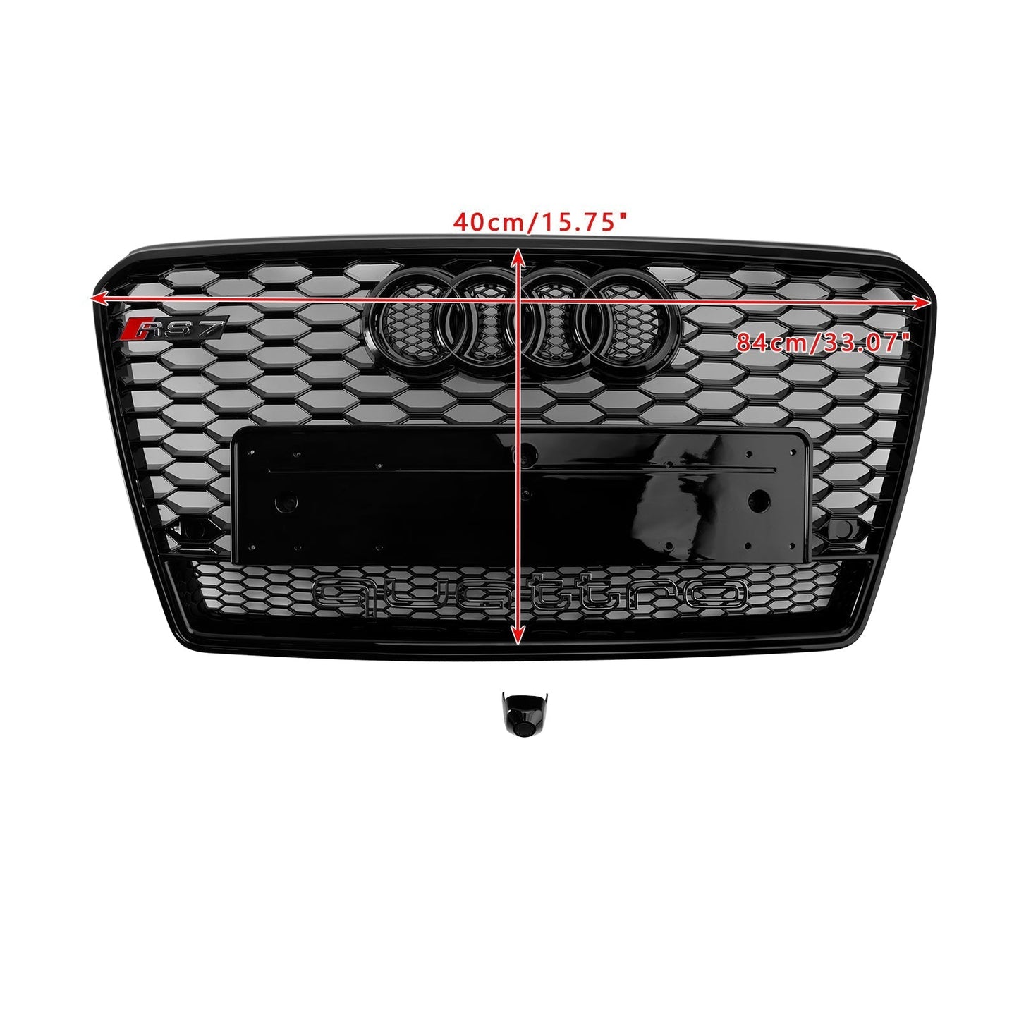 2012-2015 Audi A7/S7 Black RS7 Style Honeycomb Mesh Front Grille Grill