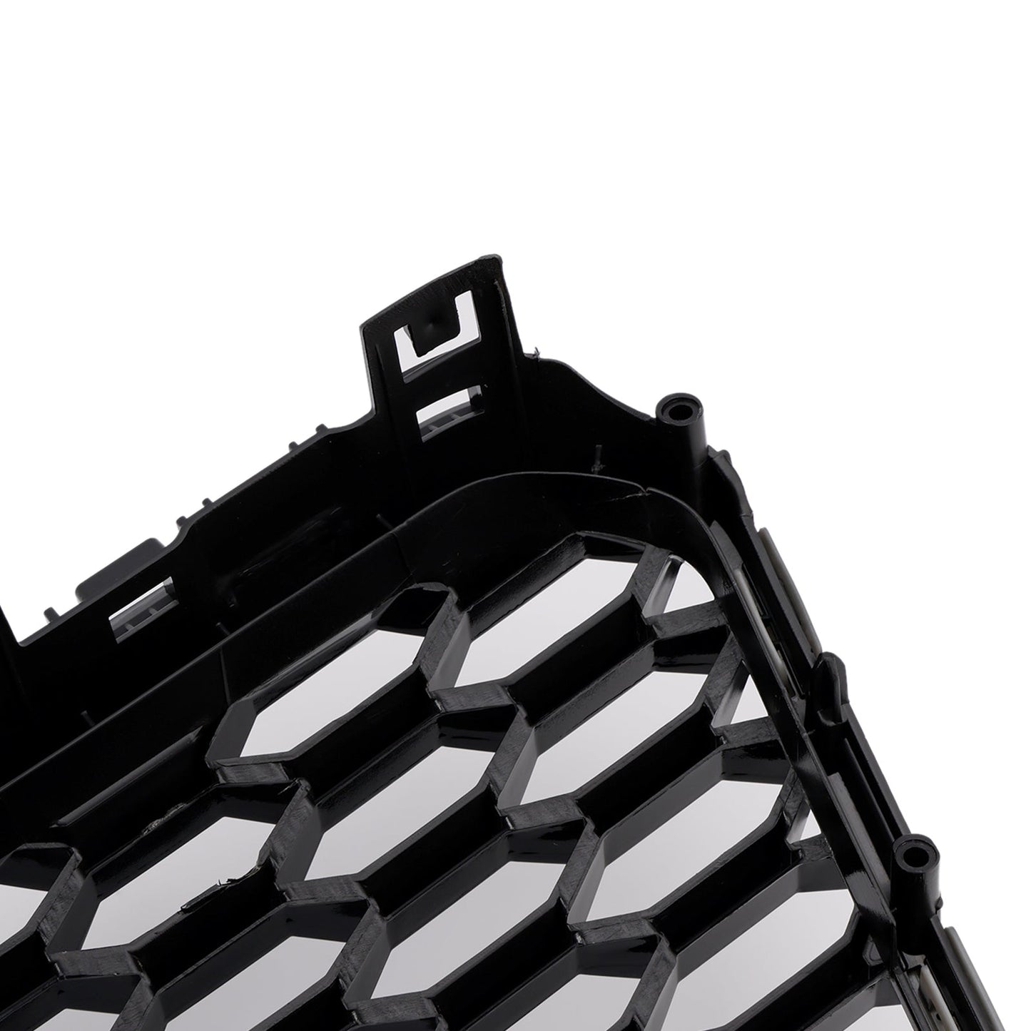 2010-2015 Audi A7/ A7 Sline/ S7 RS7 Style Grill Front Bumper Honeycomb Mesh Sport Black Grille W/ Ring Emblem + Quattro