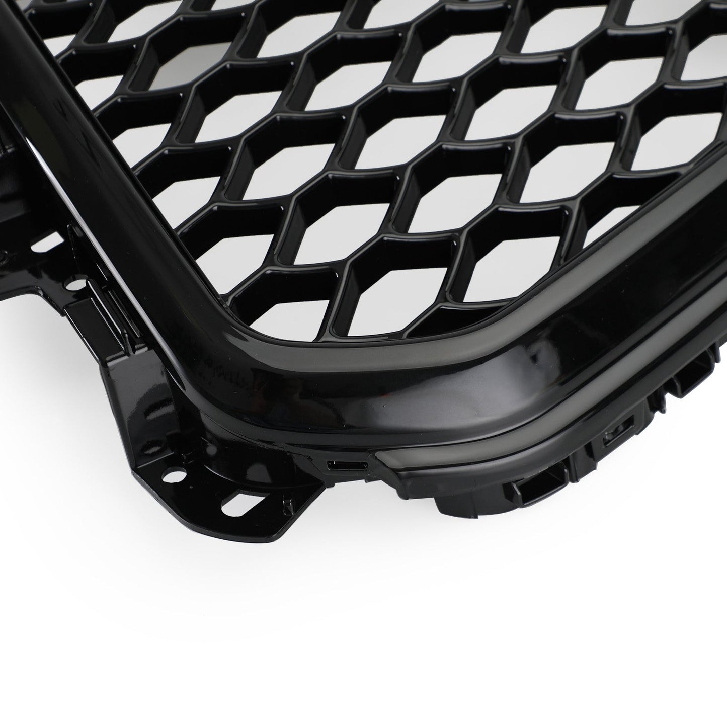 2013-2017 Audi Q5 / SQ5 Front Bumper Replacement Black Grill W/ Ring Emblem RSQ5 Honeycomb Style Grille