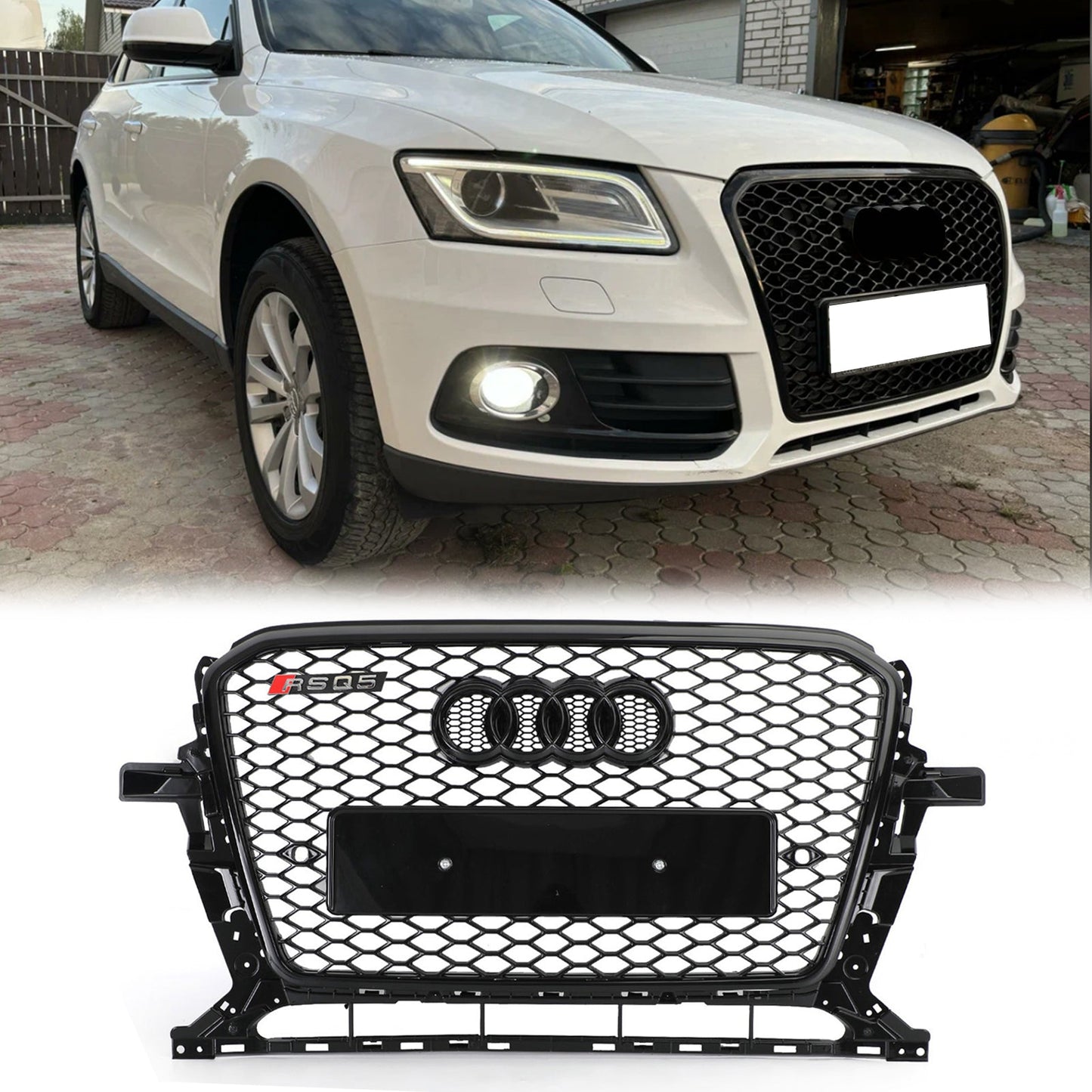 2013-2017 Audi Q5 SQ5 8R RSQ5 / SQ5 / Q5 Style Grill Front Bumper Replacement Grille