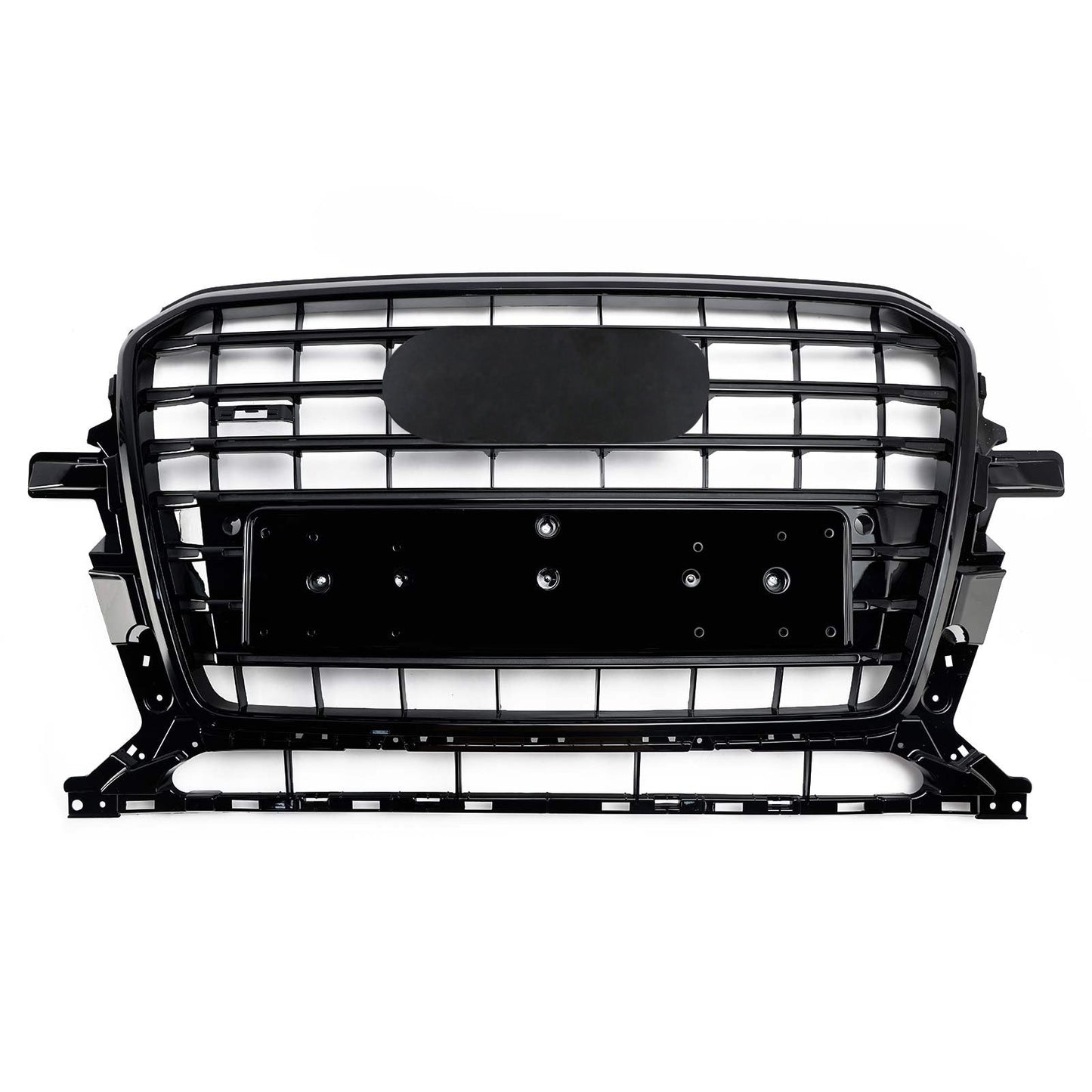 2013-2017 Audi Q5 SQ5 Black SQ5 Style Grille Horizontal Slat Front Bumper Black Grill