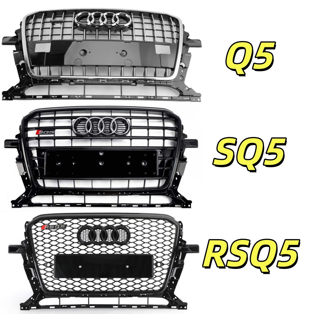 2013-2017 Audi Q5 SQ5 8R RSQ5 / SQ5 / Q5 Style Grill Front Bumper Replacement Grille