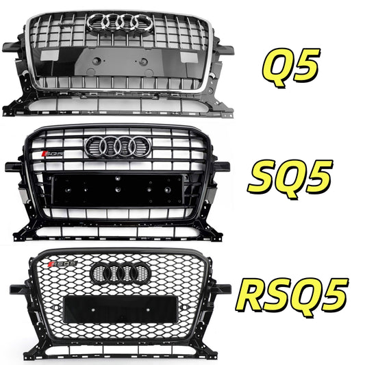 2013-2017 Audi Q5 SQ5 8R RSQ5 / SQ5 / Q5 Style Grill Front Bumper Replacement Grille