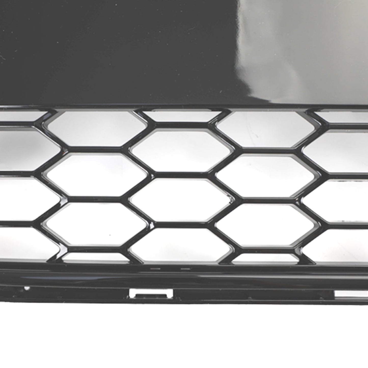 2008-2012 Audi A4/ A4 Sline/ S4 B8 RS4 Honeycomb Grille Front Bumper Mesh Black Grill With Ring Emblem