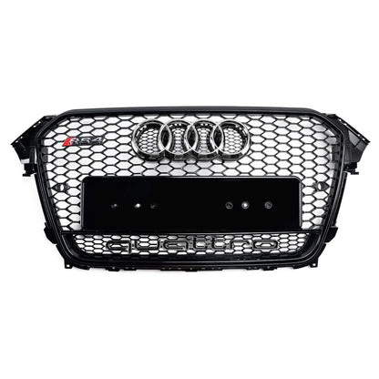 2012-2016 Audi A4/S4 B8.5 With Quattro RS4 Style Front Bumper Grill Replacement Black Grille
