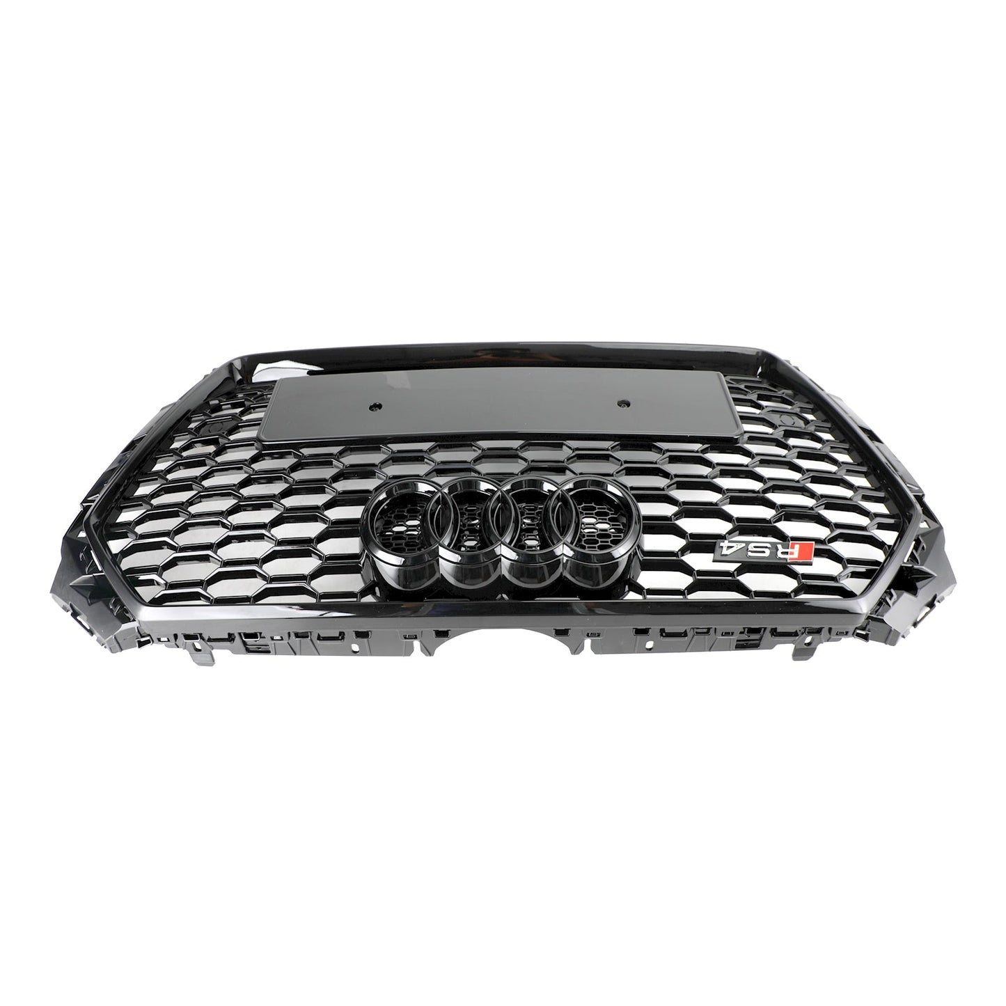 2016-2019 Audi A4/A4 S-Line/S4 B9 RS4 Style Grill Gloss Black Front Bumper Honeycomb Grille