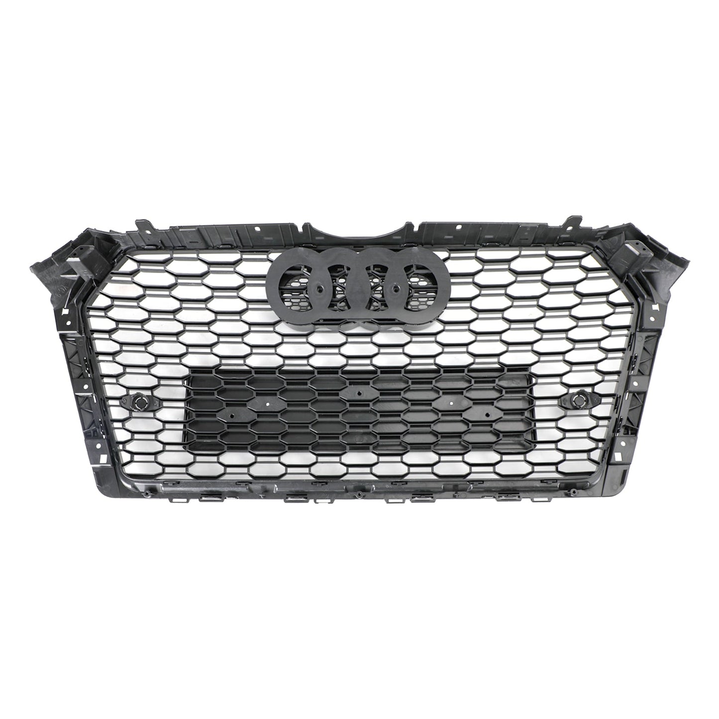 2016-2019 Audi A4/A4 S-Line/S4 B9 RS4 Style Grill Gloss Black Front Bumper Honeycomb Grille