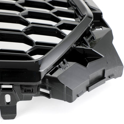2016-2019 Audi A4/A4 S-Line/S4 B9 RS4 Style Grill Gloss Black Front Bumper Honeycomb Grille