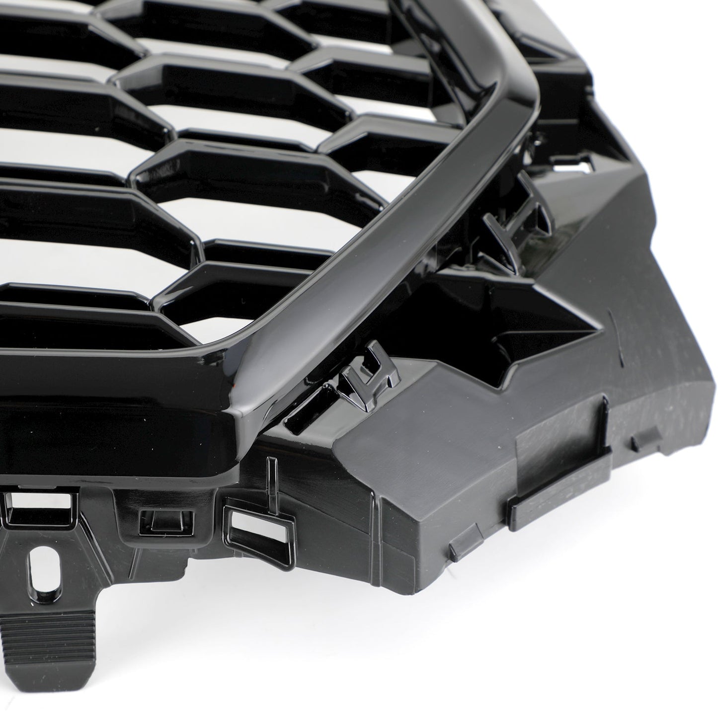 2016 2017 2018 2019 Audi A4 / A4 S-Line / S4 B9 RS4 Style Front Bumper Grill Gloss Black Honeycomb Grille
