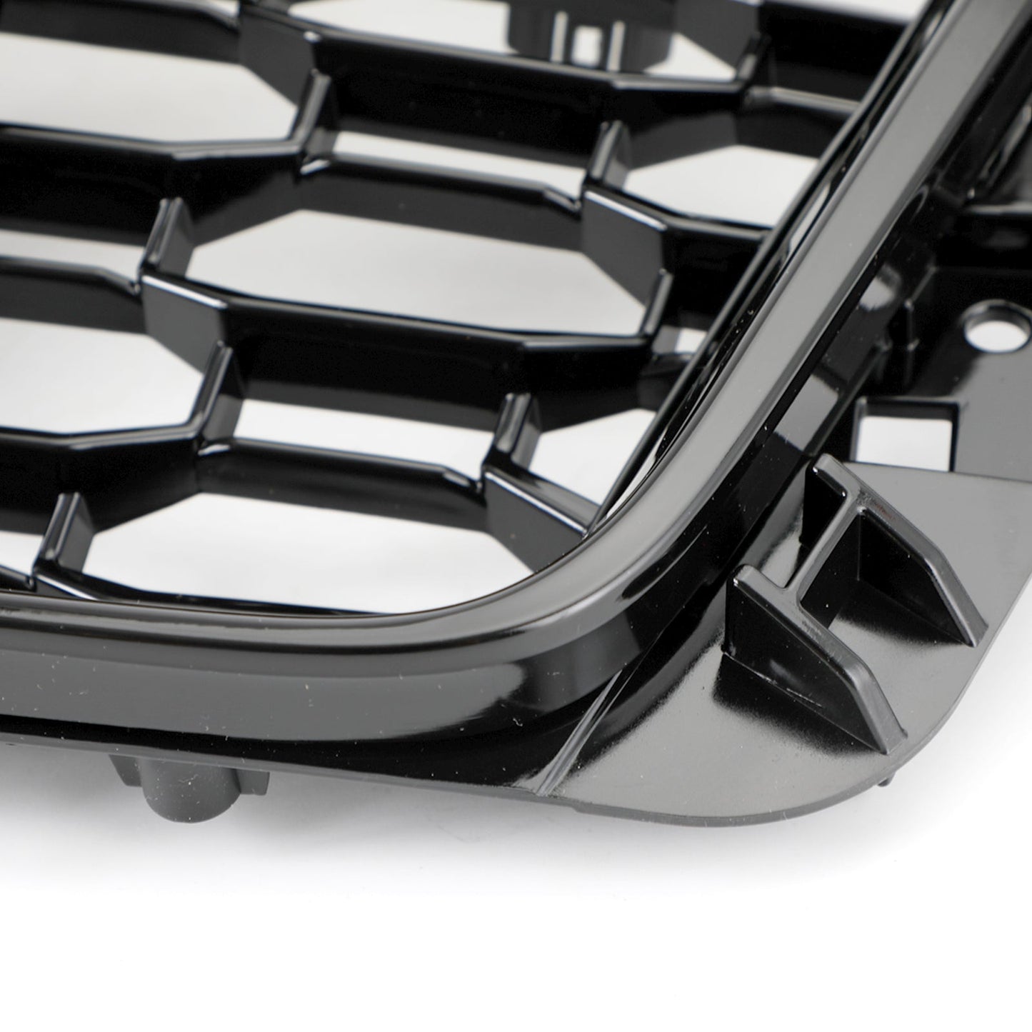 2016 2017 2018 2019 Audi A4 / A4 S-Line / S4 B9 RS4 Style Front Bumper Grill Gloss Black Honeycomb Grille