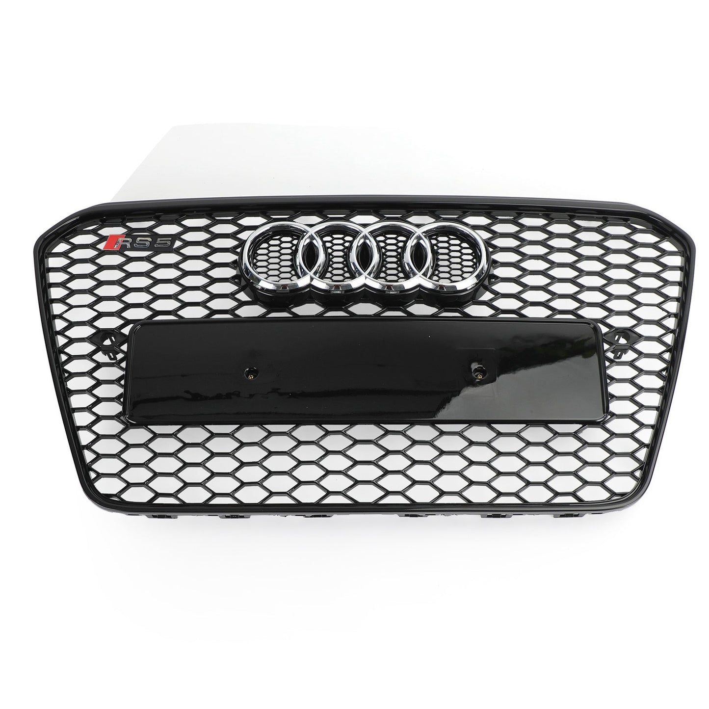 2012 2013 2014 2015 2016 Audi A5 / A5 Sline / S5 B8.5 Honeycomb Hex RS5 Style Grille Glossy Black Front Grille W/ Emblem