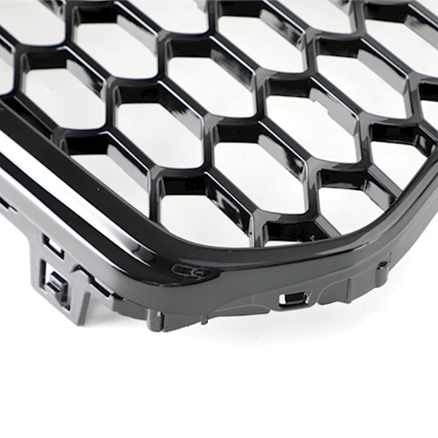 2012-2016 Audi A5 / A5 Sline / S5 B8.5 Honeycomb Mesh Grill Glossy Black RS5 Style Grille With Black Ring Emblem
