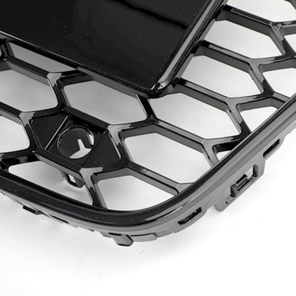2012-2016 Audi A5 S5 B8.5 Grill Replacement RS5 Style Honeycomb Hex Mesh Front Bumper Black Grille