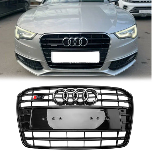 2012-2016 Audi A5 / S5 B8.5 S5 Style Front Bumper Grille Black Replacement Grille
