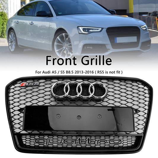 2013-2016 Audi A5 S5 B8.5 RS5 Style Honeycomb Front Bumper Grille Grill
