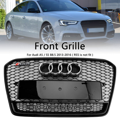 2012-2016 Audi A5 / A5 Sline / S5 B8.5 RS5 / S5 Style Grill Front Bumper Glossy Black Grille