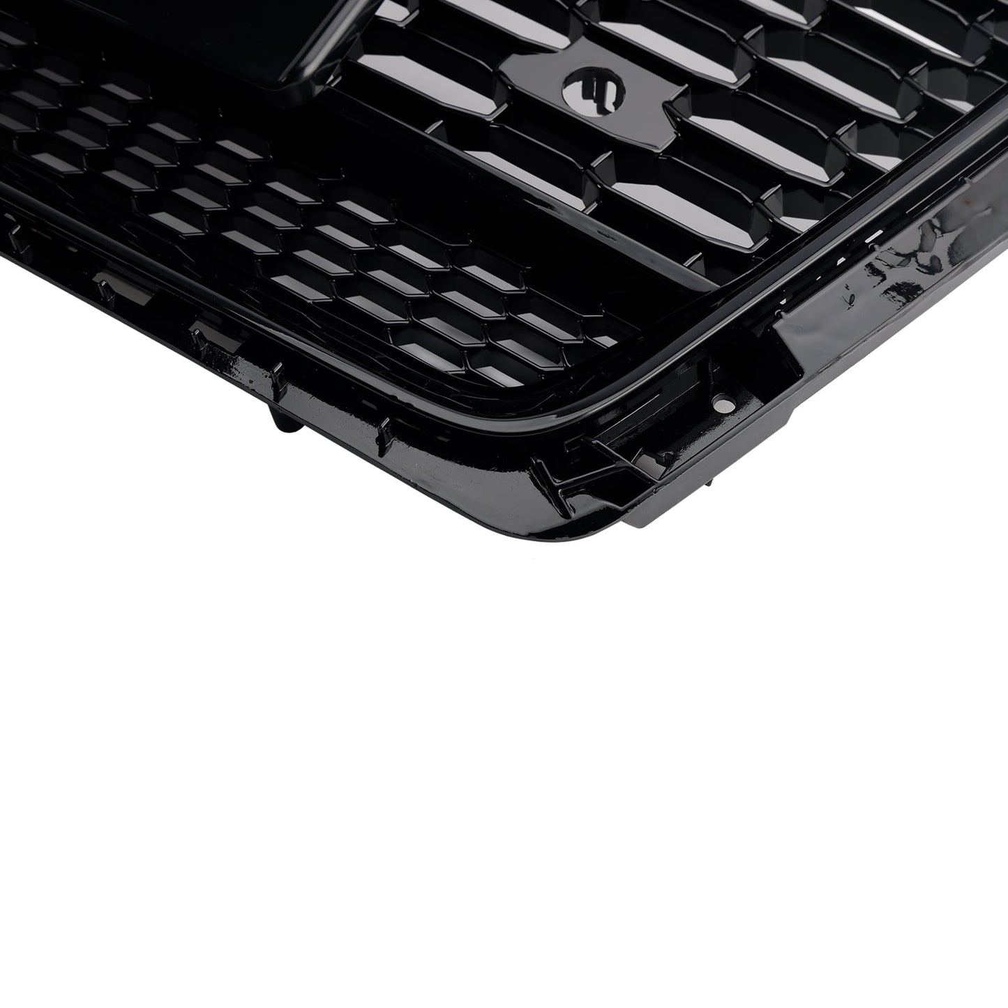 2017 2018 2019 Audi A5 / A5 Sline / S5 Honeycomb Front Glossy Black Grille RS Quattor Style Air Intake Radiator Mesh Grill W/ Rings Emblem