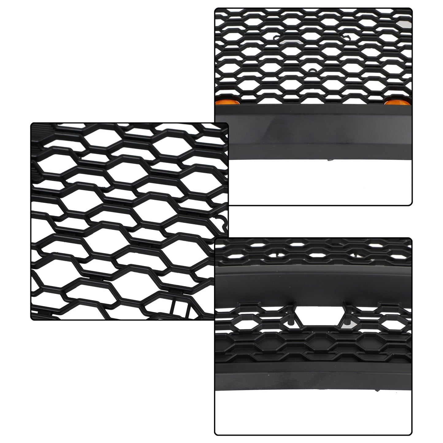 2019-2024 TRX Style Dodge Ram 1500 Matte Black Front Grill Air Intake Radiator Bumper Grille W/ Letter + LED Light