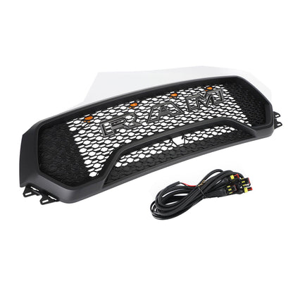 2019-2024 Dodge Ram 1500 TRX Style LED Honeycomb Grill Front Upper Hood Grill