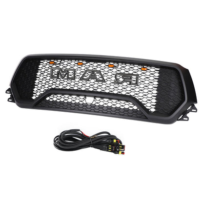 Ram 1500 2019-2024 Dodge Grill TRX Style LED Honeycomb Front Upper Hood Grill Generic