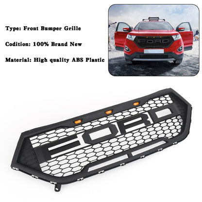 2015-2018 Ford Edge SE/SEL/Titanium/Sport Front Upper Bumper Grill Black Raptor Style Grille