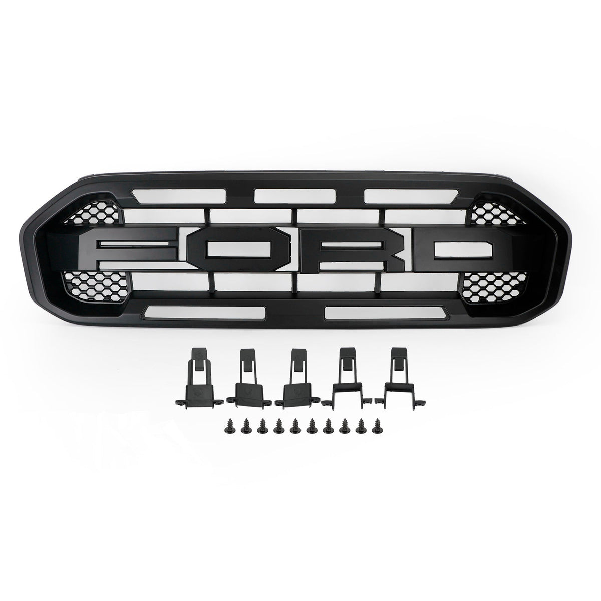 2019-2023 Ford Ranger Raptor Style Front Bumper Grill Replacement Black Generic