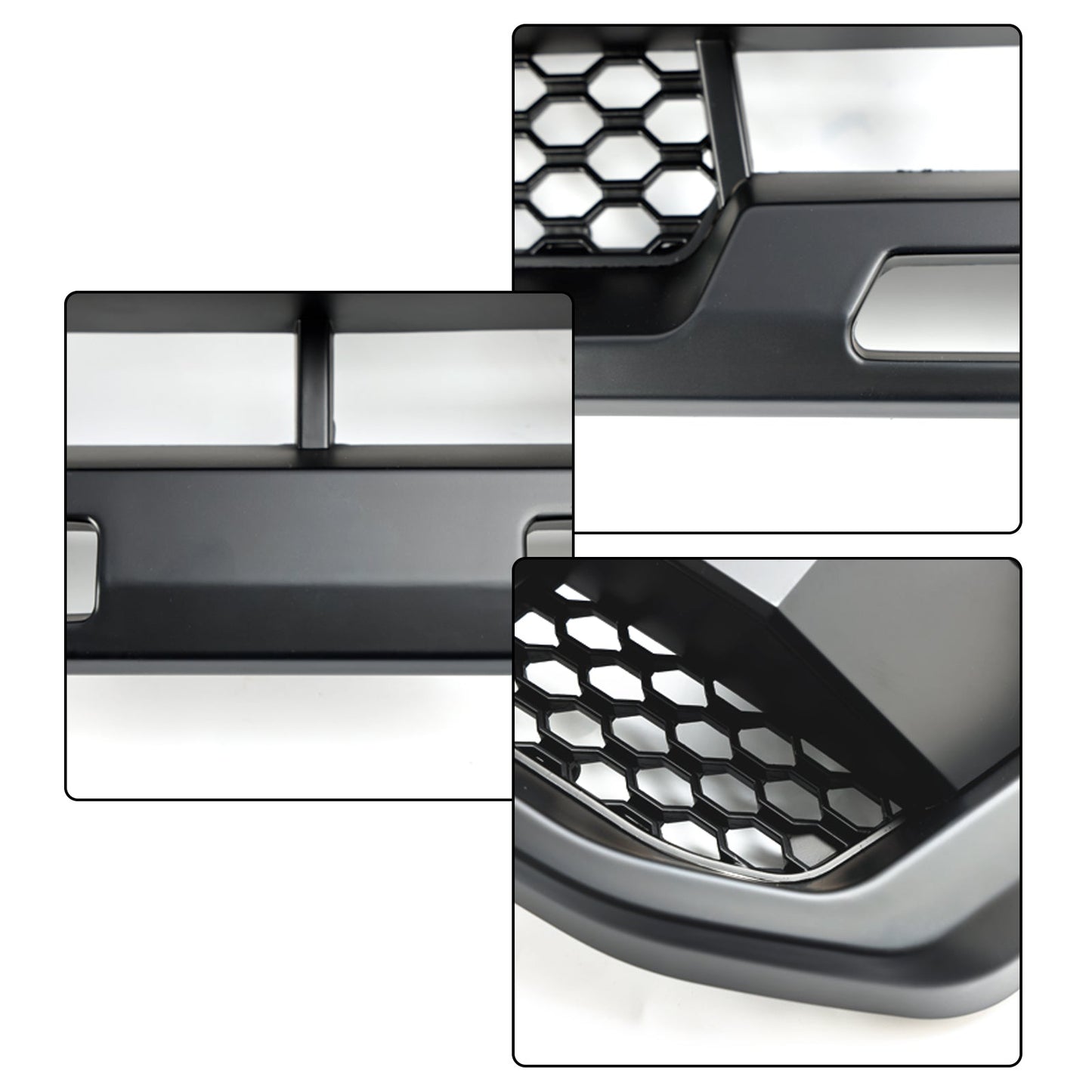Ford Ranger 2019-2023 Front Bumper Grill Raptor / Honeycomb / Mesh Style Black Grille W/ 3 White LED Light