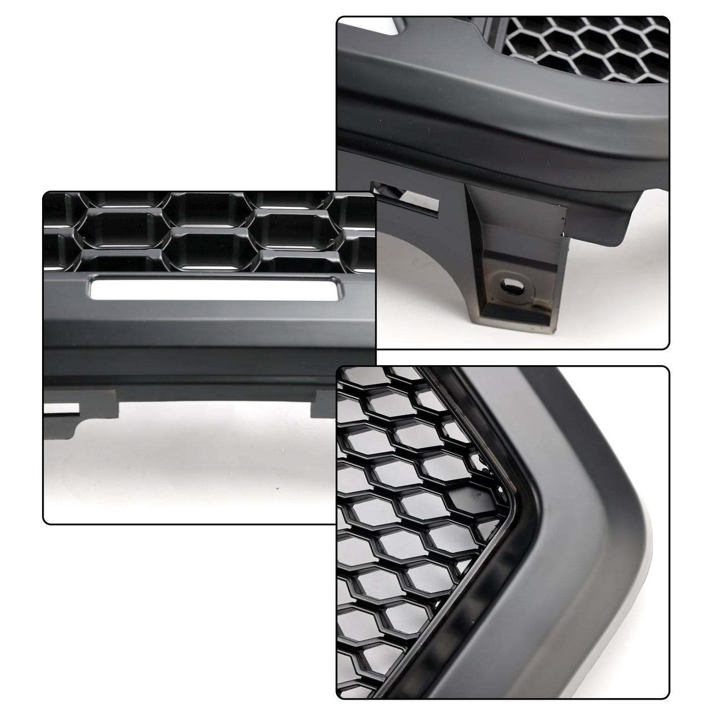 Ford Ranger 2019-2023 Front Bumper Grill Raptor / Honeycomb / Mesh Style Black Grille W/ 3 White LED Light