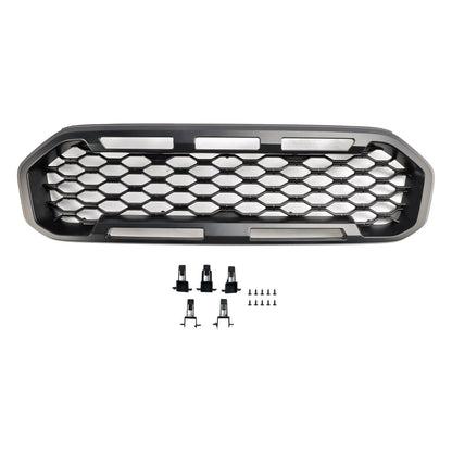 2019-2023 Ford Ranger Front Bumper Grill Raptor / Honeycomb / Mesh Style Black Grille