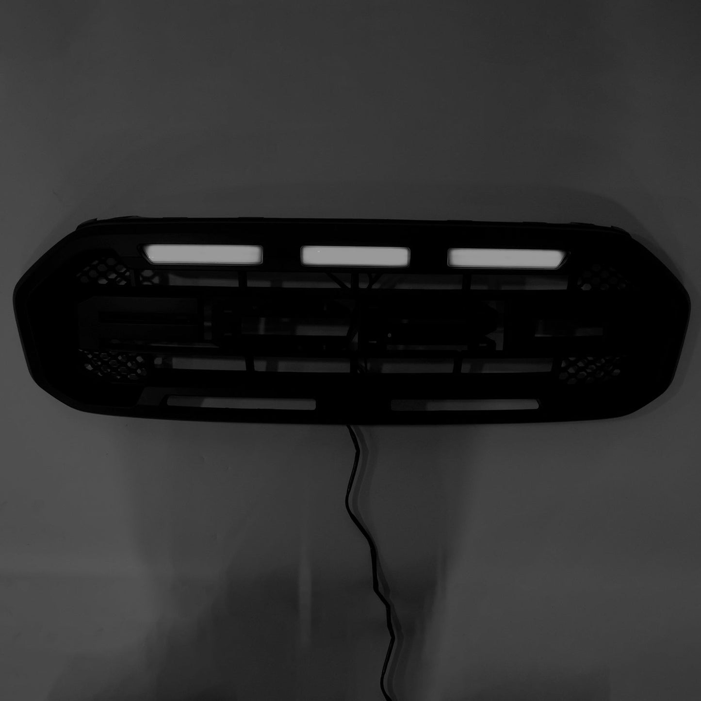 2019 2020 2021 2022 2023 Ford Ranger Matte Black Raptor Style Front Grill Replacement Grille With White LED Light