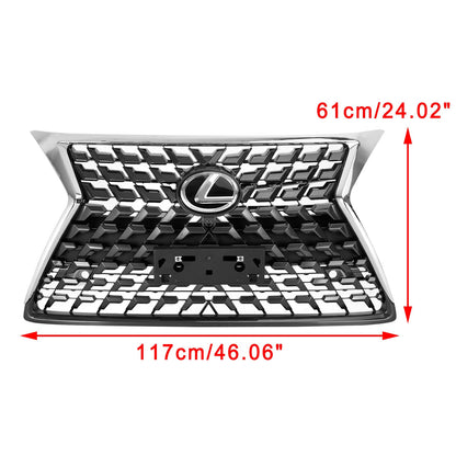 Lexus 2014-2021 GX460 Front Upper Grille Bumper Grill Chrome Black