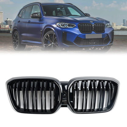 2022-2024 BMW G08 LCI IX3 Premier Edition/M Sport/ProGloss Black Grille Front Kidney Grill