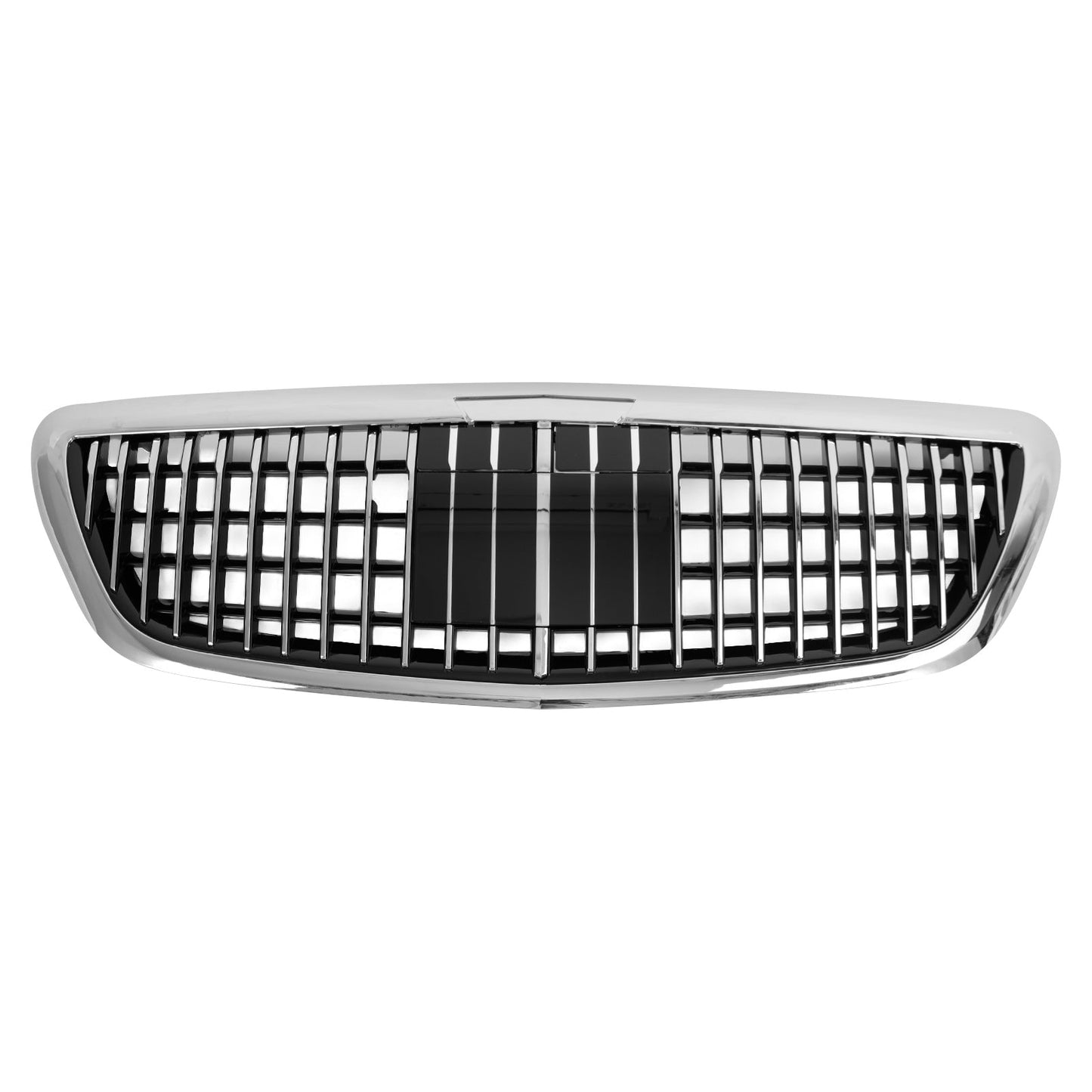 2014-2020 Mercedes Benz S-Class W222 Front Grill Maybach Style Chrome Bumper Replacement Grille