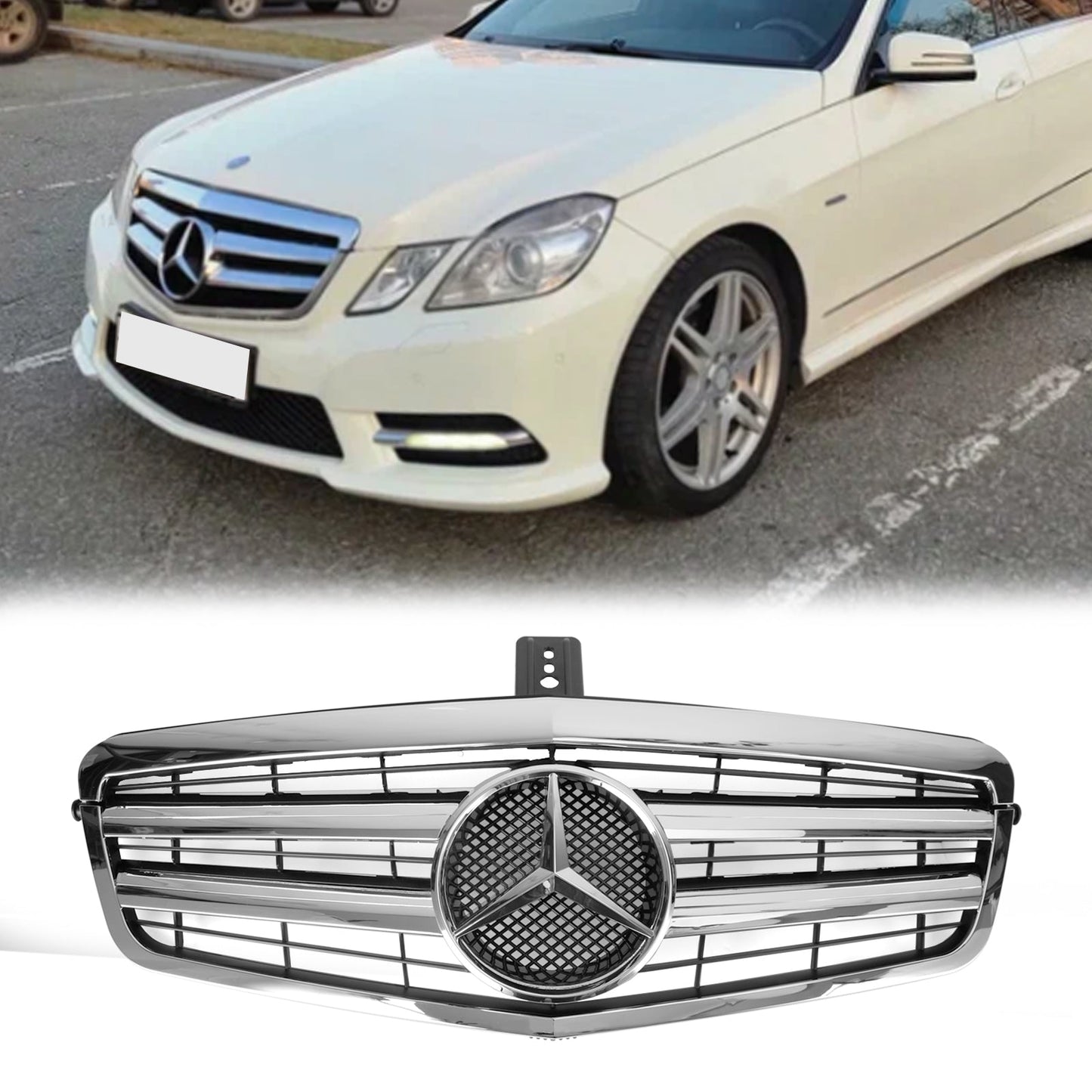 2009-2013 Mercedes Benz W212 E-Class 4 Doors Model Front Bumper Grille Replacement Grill