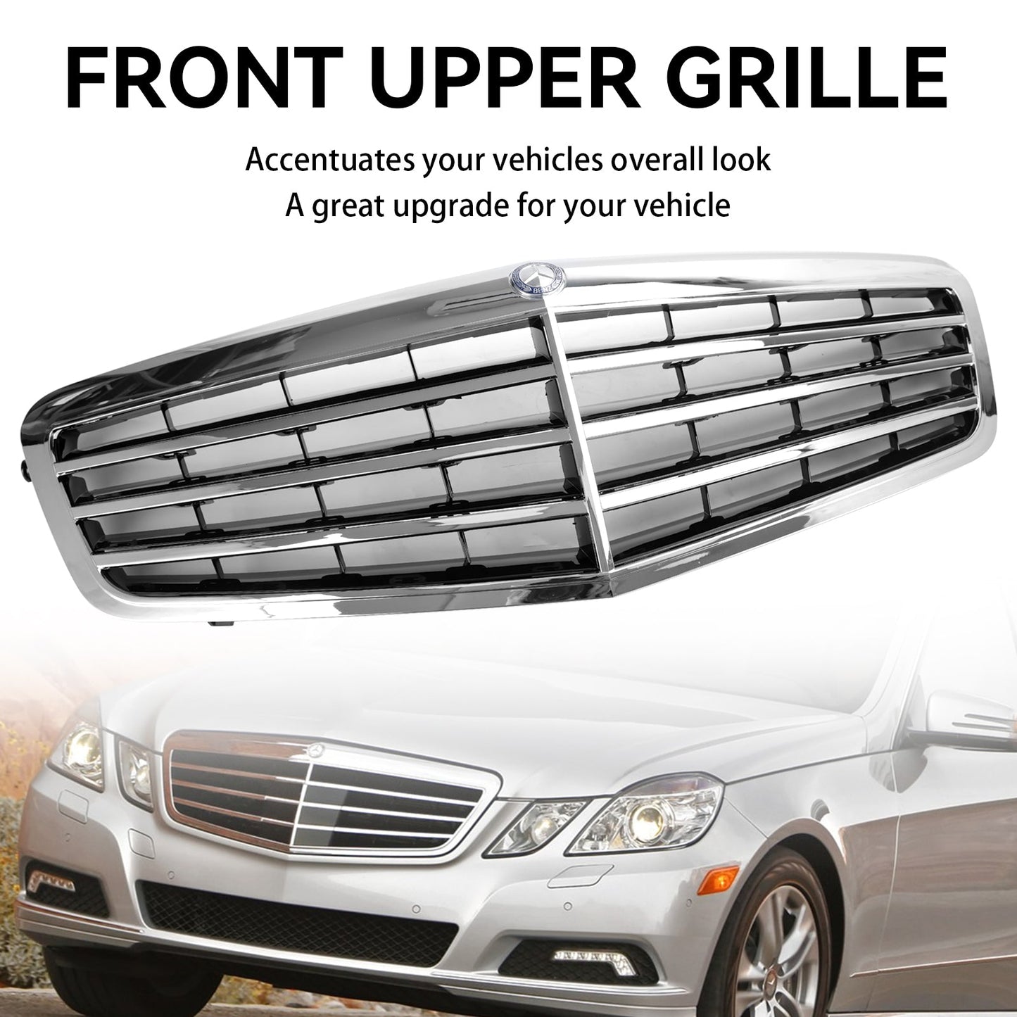2009-2013 Mercedes Benz W212 E-Class 4 Doors Model Front Bumper Grille Replacement Grill