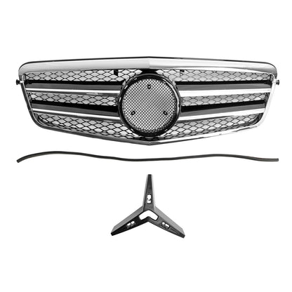 2009.9-2013.2 Mercedes-Benz E-Class W212 E200 E220 E350 E550 E63 AMG Front Bumper Grill Chrome Grille