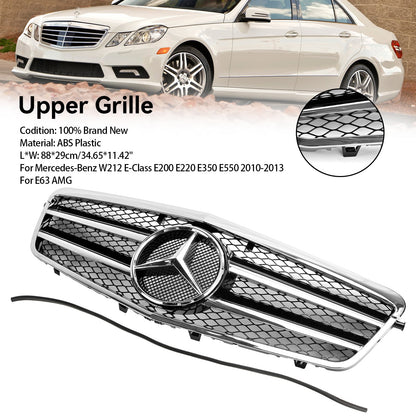 2009.9-2013.2 Mercedes-Benz E-Class W212 E200 E220 E350 E550 E63 AMG Front Bumper Grill Chrome Grille