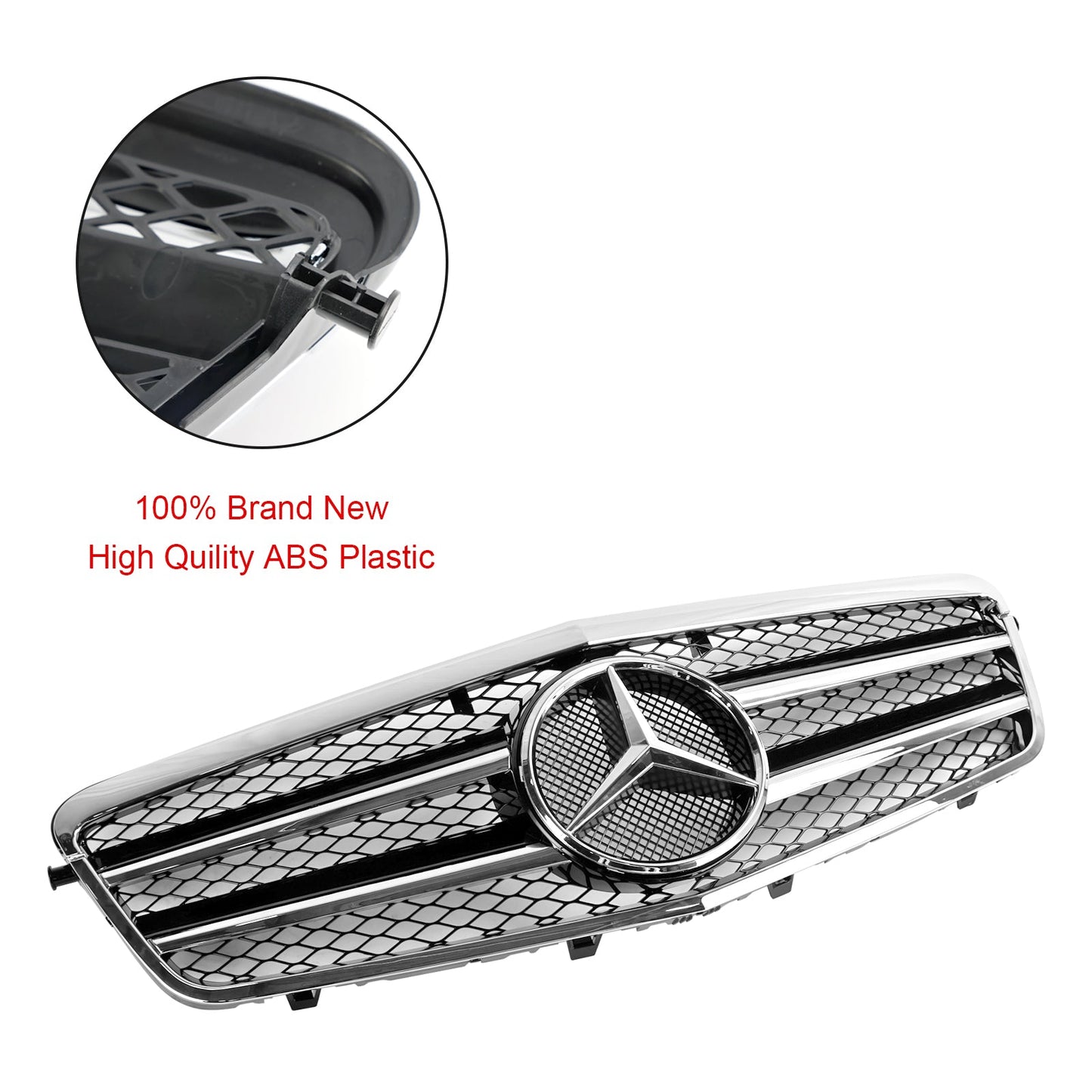 2009-2013 Mercedes Benz W212 E-Class 4 Doors Model Front Bumper Grille Replacement Grill