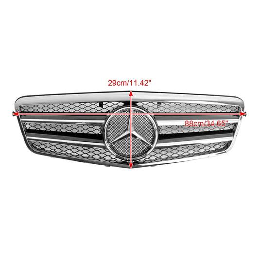 2009.9-2013.2 Mercedes-Benz E-Class W212 E200 E220 E350 E550 E63 AMG Front Bumper Grill Chrome Grille