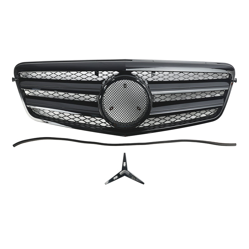 2009-2013 Mercedes-Benz E-Class W212 E200 E220 E350 E550 E63 Front Bumper Grill Black Grille