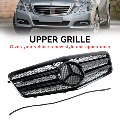 2009-2013 Mercedes-Benz E-Class W212 E200 E220 E350 E550 E63 Front Bumper Grill Black Grille