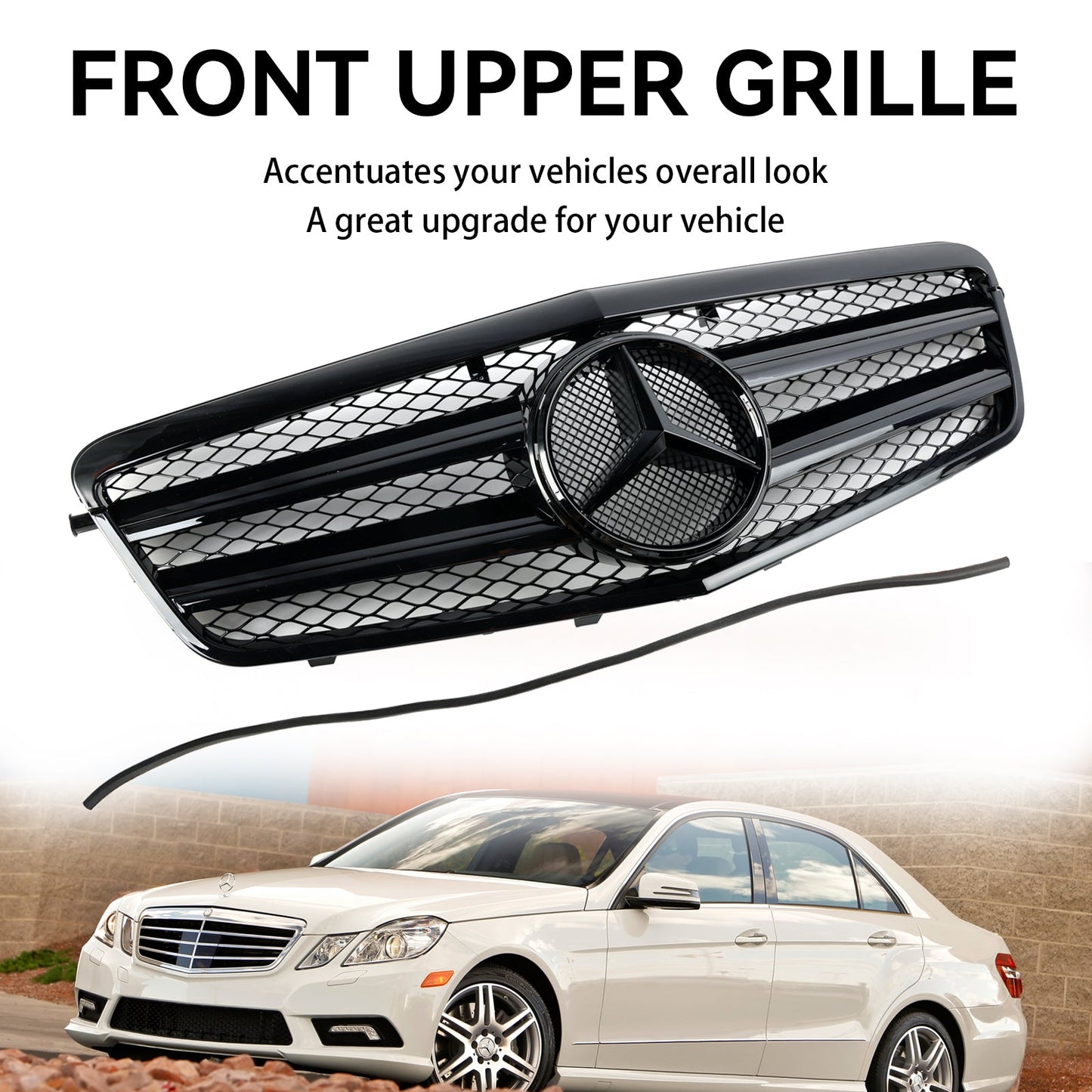 2009-2013 Mercedes Benz W212 E-Class 4 Doors Model Front Bumper Grille Replacement Grill