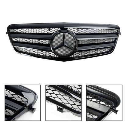 2009.9-2013.2 Mercedes-Benz E-Class W212 E200 E220 E350 E550 E63 AMG Black Grill Front Bumper Replcement Grille
