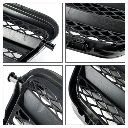 2009-2013 Mercedes-Benz E-Class W212 Black Grille AMG Style Front Bumper Replacement Grill