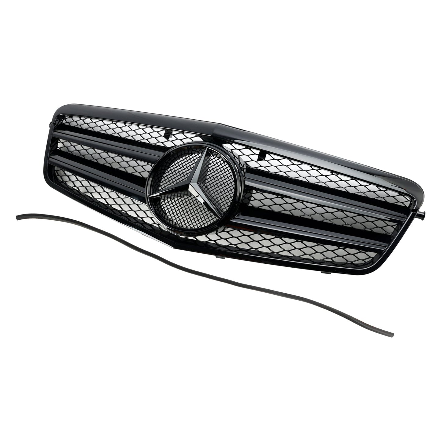 2009.9-2013.2 Mercedes-Benz E-Class W212 E200 E220 E350 E550 E63 AMG Black Grill Front Bumper Replcement Grille