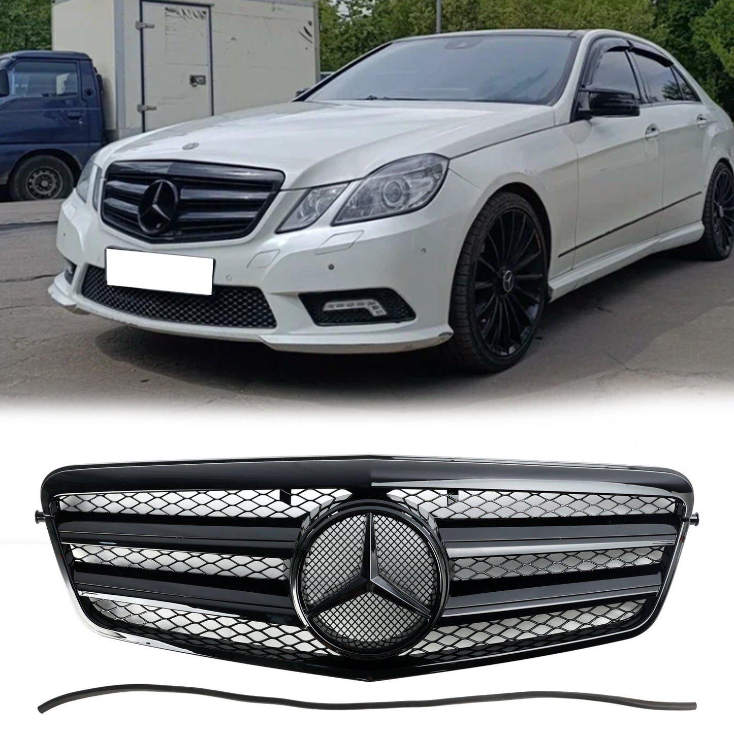 2009-2013 Mercedes Benz W212 E-Class 4 Doors Model Front Bumper Grille Replacement Grill