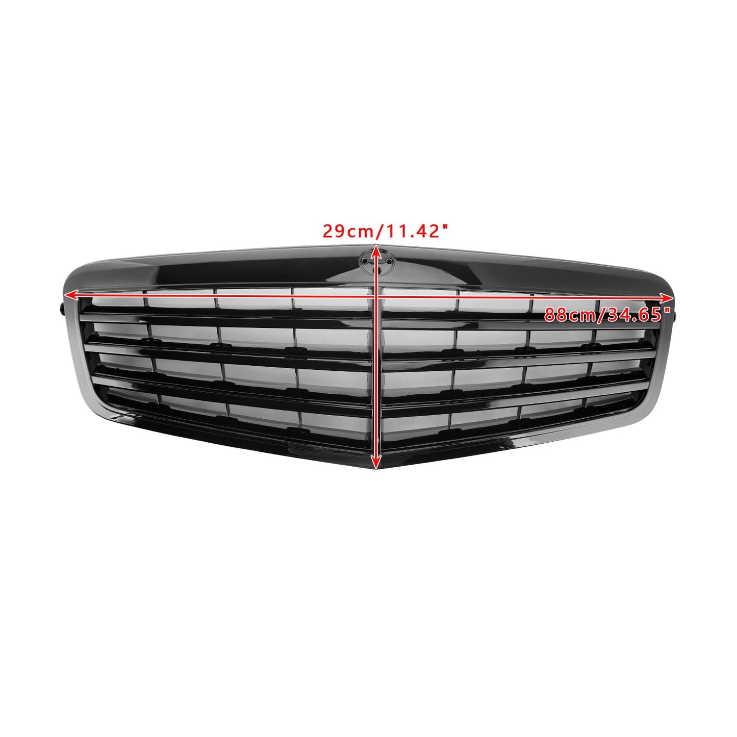 2009-2013 Mercedes Benz E Class W212 E200 E220 E350 E550 Black Grill Front Bumper Replacement Grille