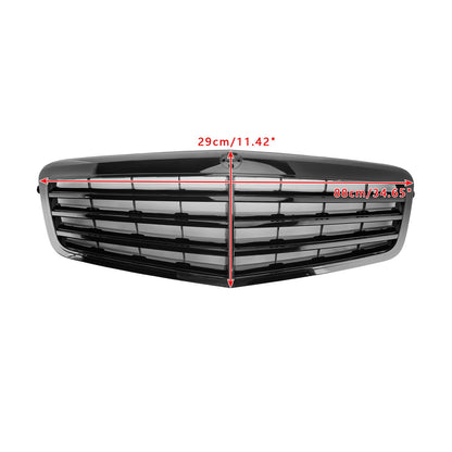 2009-2013 Mercedes Benz E Class W212 E200 E220 E350 E550 Black Grill Front Bumper Replacement Grille