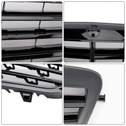 2009-2013 Mercedes Benz E Class W212 E200 E220 E350 E550 Black Grill Front Bumper Replacement Grille
